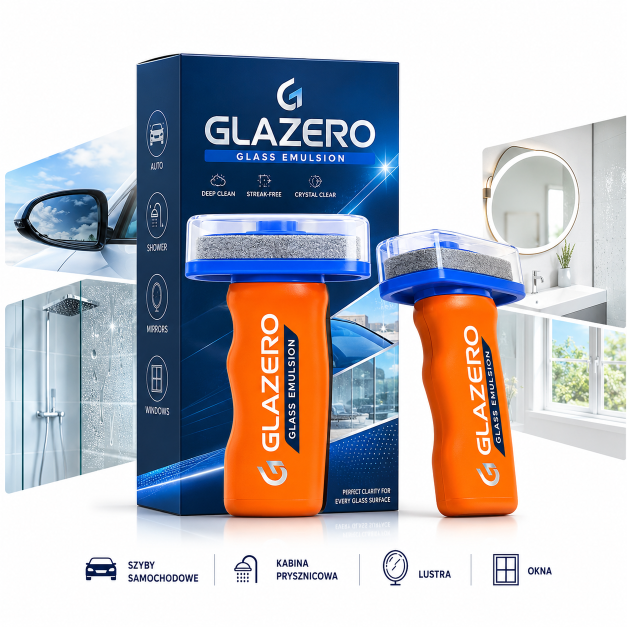 Glazero™ — pasta do usuwania filmu olejowego z szyb samochodowych